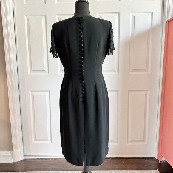 Donna Morgan Black Classic Cocktail Dress - Picture 4 of 6